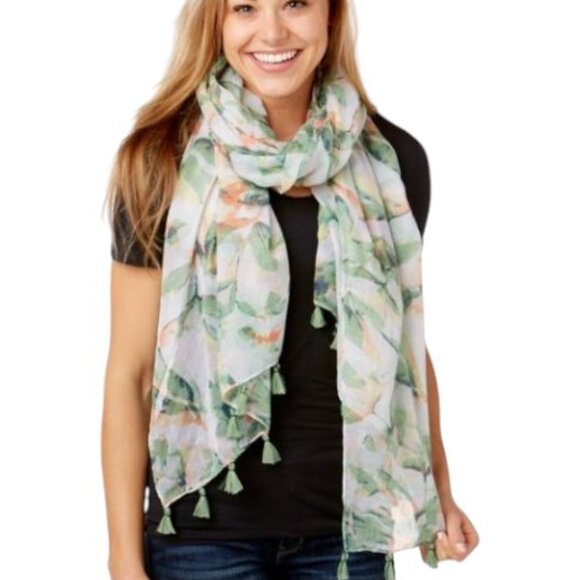 Tickled Pink Women's Urban Jungle Scarf - Aloha Print - NEW - Picture 1 of 5